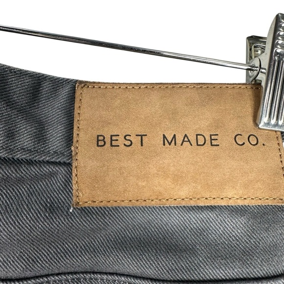 BEST MADE Men's Grey Straight Leg Jeans Size 34 X 34 - Picture 5 of 9